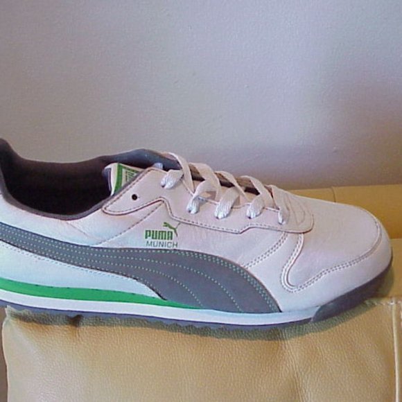 Puma White and Green Sneakers with Gray Details - Picture 6 of 8